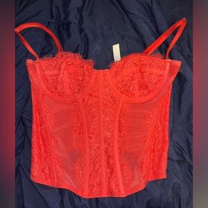 coral UO corset